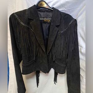 Black Fringe Jacket